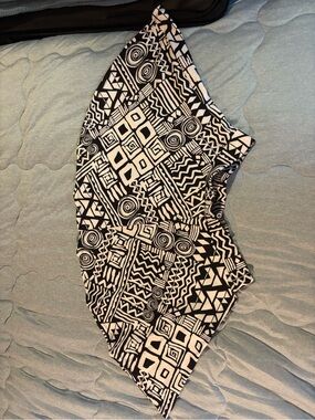 Black & White Geometric Mini Skirt